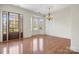 Spacious dining room with hardwood floors and bay window at 3003 Springs Farm Ln, Charlotte, NC 28226