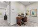 Bright home office with a desk and whiteboard at 9232 Widden Way, Charlotte, NC 28269