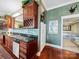 Kitchen with granite countertops and wooden cabinets at 134 Balmoral Dr, Mooresville, NC 28117