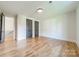 Spacious bedroom with hardwood floors and two closets at 628 Kenlough Dr, Charlotte, NC 28209