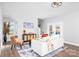 Cozy living room with a white sofa, comfortable armchair, and a neutral color palette at 1182 Timber Spring Ln, Salisbury, NC 28147