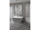 Bathroom with large soaking tub and a frameless shower enclosure at Lot 42 Watercourse Way # Hawthorne, Belmont, NC 28012