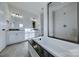 Elegant bathroom with double vanity, soaking tub, and a large walk-in shower at Lot 51 Watercourse Way # Arcadia, Belmont, NC 28012
