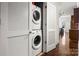 Convenient in-unit laundry with stackable washer and dryer at 222 S Caldwell St # 1803, Charlotte, NC 28202