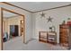 Home hallway with wooden accents and storage at 227 Grassy Meadow Ln, Statesville, NC 28625