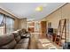 Open concept living room with hardwood floors and a view of the kitchen at 227 Grassy Meadow Ln, Statesville, NC 28625