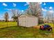 Large storage shed in the backyard at 227 Grassy Meadow Ln, Statesville, NC 28625