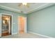 Bedroom with private bathroom access and walk-in closet at 401 N Church St # 504, Charlotte, NC 28202