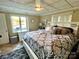 Comfortable basement bedroom with king-size bed and water views at 121 48Th Ne Ave, Hickory, NC 28601