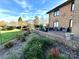 Brick patio with seating area in a landscaped backyard at 121 48Th Ne Ave, Hickory, NC 28601