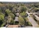 Aerial view of a residential neighborhood with houses and trees at 1314 Frederick St, Shelby, NC 28150