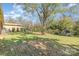 Spacious backyard with shed and mature trees at 1314 Frederick St, Shelby, NC 28150