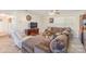 Living room with sectional sofa and a large TV at 1314 Frederick St, Shelby, NC 28150