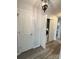 Convenient laundry closet with washer and dryer in hallway at 213 Eastwood Dr, Salisbury, NC 28146