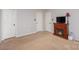 Living room with fireplace, neutral walls, and carpet flooring at 4632 Hampton Chase Sw Dr # 20, Concord, NC 28027