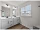 Bathroom with double vanity and large mirror at 1132 Ryan Meadow Dr, Monroe, NC 28110