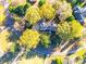 Aerial view showing a ranch style home with large lot and surrounding trees at 2129 James Ct, Rock Hill, SC 29732