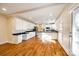 Modern kitchen with white cabinets, granite counters, and island at 2129 James Ct, Rock Hill, SC 29732