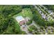 Aerial view of community pool and clubhouse at 1804 Sutter Creek Dr, Waxhaw, NC 28173