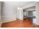 Open concept dining room looking into living room at 2507 Lawton Bluff Rd, Charlotte, NC 28226