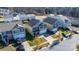 Aerial view of neighborhood with houses and street at 2924 Crosby Dr, Dallas, NC 28034