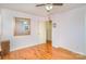 Bedroom with hardwood floors, mirror and closet at 3524 Wolfe Rd, Monroe, NC 28110