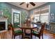Charming dining room features a unique octagonal table and artistic wall decor at 600 W Warren St, Shelby, NC 28150