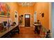 Bright entryway with hardwood floors and a charming chandelier at 600 W Warren St, Shelby, NC 28150