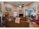 Open living room with hardwood floors, fireplace and view into dining area at 600 W Warren St, Shelby, NC 28150