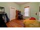 Bright office space with a computer setup and beanbag chair at 600 W Warren St, Shelby, NC 28150