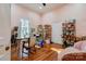 Bright studio space with hardwood floors, art supplies, and ample natural light at 600 W Warren St, Shelby, NC 28150