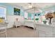 Bright bedroom with a canopy bed, beach-themed decor, and ample natural light at 1727 Will Schronce Rd, Lincolnton, NC 28092