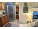 Main bedroom with bathroom access and wood cabinets at 204 Lake Tillery Trl, Mount Gilead, NC 27306
