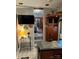 Open concept RV kitchen with a view into the living area at 204 Lake Tillery Trl, Mount Gilead, NC 27306
