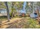 Spacious backyard with shed and wooden fence at 14320 Carolina Forest Ct, Charlotte, NC 28273