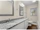 Bathroom boasts double sinks, granite countertops, and updated fixtures at 1498 Sturgis Rd, Rock Hill, SC 29730