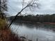 River view from a lot with mature trees at 150A Lookout Dam Rd, Statesville, NC 28625