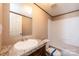 Clean bathroom with a bathtub, sink, and vanity at 3365 34Th Avenue Ne Ct, Hickory, NC 28601