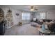 Living room with sectional sofa, coffee table, and Christmas tree at 3842 22Nd Street Ne Ct, Hickory, NC 28601