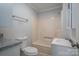 Clean bathroom with tub/shower combo and granite vanity at 1006 Rosewood Dr, Dallas, NC 28034