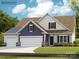 Two-story home with three-car garage and attractive landscaping at 1578 Croyden St, Indian Land, SC 29707