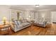 Living room with hardwood floors, neutral walls and a fireplace at 162 Jennings Rd, Statesville, NC 28625