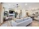 Spacious living area with a fireplace and an open floor plan at 2109 Bayou Trace Dr # Lot 11, Charlotte, NC 28262