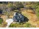 Aerial view of a home with large lot and private wooded area at 555 Riddle Mill Rd, Clover, SC 29710