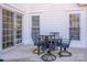 Patio area with outdoor furniture and sliding glass doors at 210 South Haven Dr, Mooresville, NC 28117