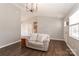 Spacious living room featuring hardwood floors and a light color palette at 161 Westscott Dr, Statesville, NC 28625