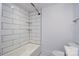 Modern bathroom with white subway tile and new fixtures at 705 Michigan St, Kannapolis, NC 28083