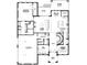 Single-story floor plan showcasing a large kitchen, living room, and 3-car garage at 0 S Potter Rd # 1A, Waxhaw, NC 28173