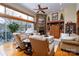 Spacious living room with hardwood floors and stone fireplace at 124 Gladstone Springs Rd, New London, NC 28127