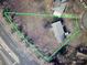 Aerial view shows a house and sizable lot at 1640 English Knoll Dr # 43, Matthews, NC 28105